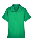 Devon & Jones CrownLux Performance Ladies' Range Flex Polo DG21W KELLY GREEN Pocket